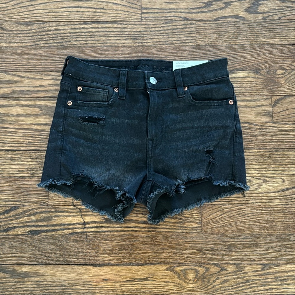 Black Jean American Eagle Shorts